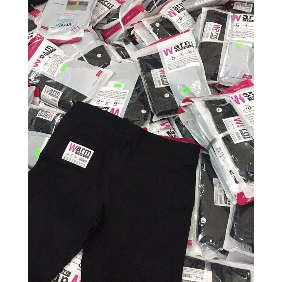 Quần legging nữ cạp cao 2 túi sau