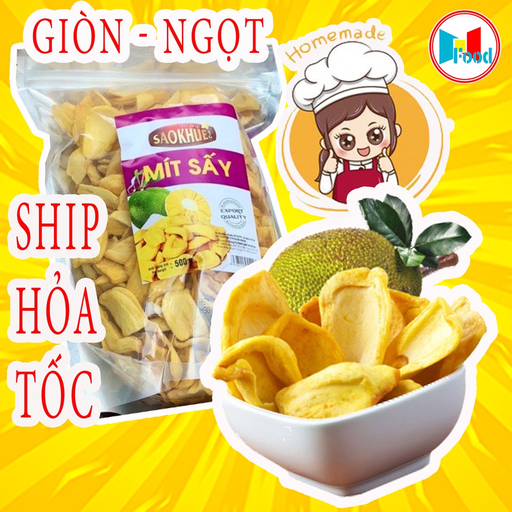 500gr Mít sấy giòn ( hàng xuất khẩu : giòn,ngọt,miếng nguyên cánh) MÍT THÁI