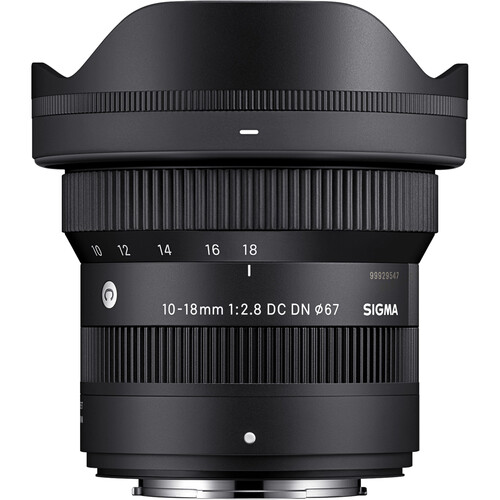 Sigma 10-18mm F2.8 DC DN Contemporary Lens For Sony E / Fujifilm X