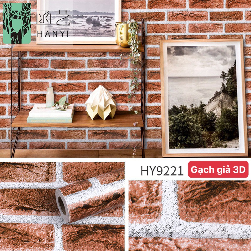 5 Mét Giấy Dán Tường, Khổ 45CM Rộng Decal PVC Trang Trí ( có keo ) - MẪU GẠCH THỜI TRANG PT073