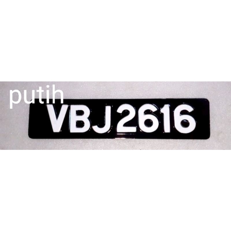 NUMBER PLATE MOTOR PLAT KETUK spray paint NUMBER PLATE KETUK PLATE