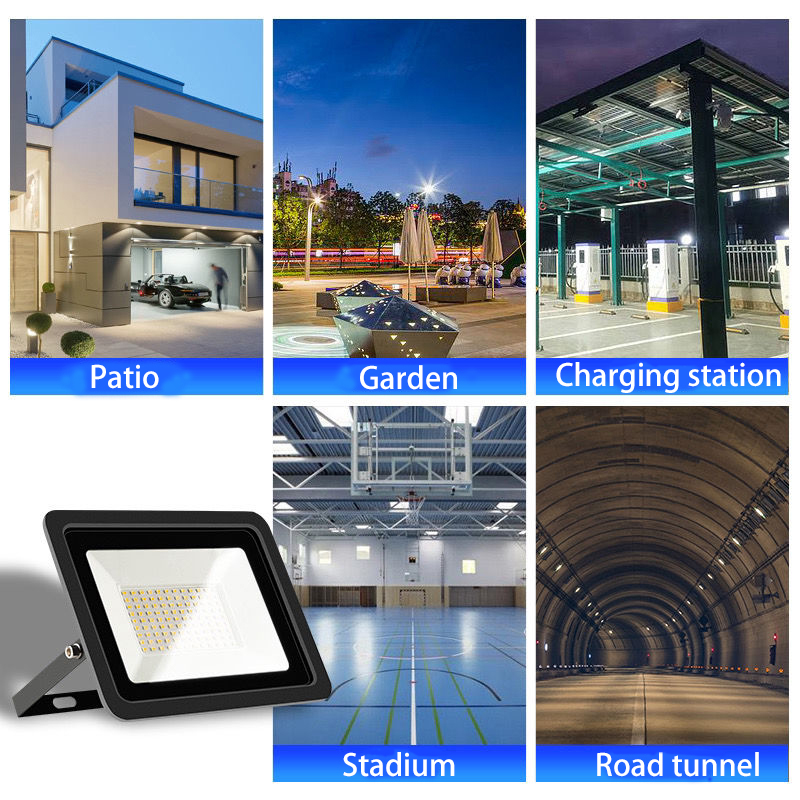 【Clearance sale】 High Brightness 220V LED Flood Light 30W 50W 100W Outdoor IP68 Waterproot Reflector Spotlight Street Lamp Wall Lamp Garage Light.