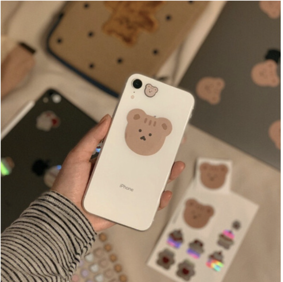 [CÓ SẴN ] Miếng dán chắn sóng điện thoại Chanibear Bơ.Beauty