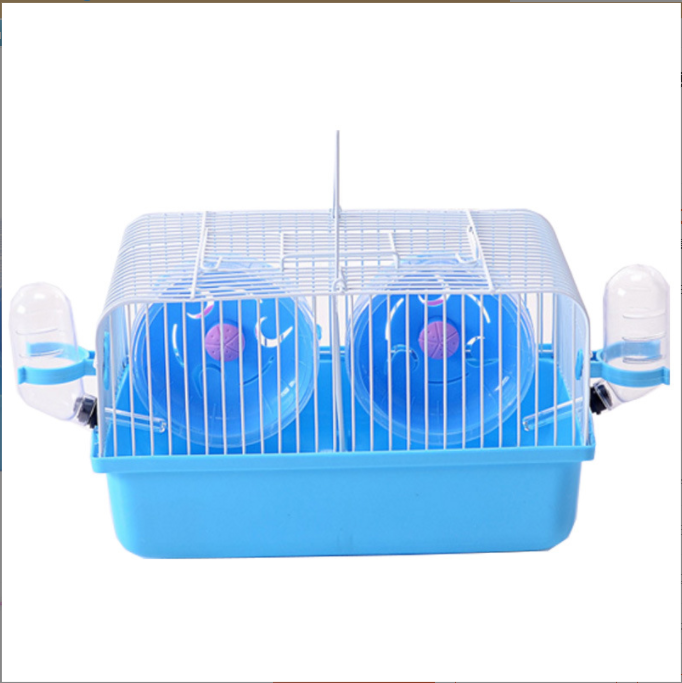 Lồng chuột Hamster 2 ngăn đủ phụ kiện
