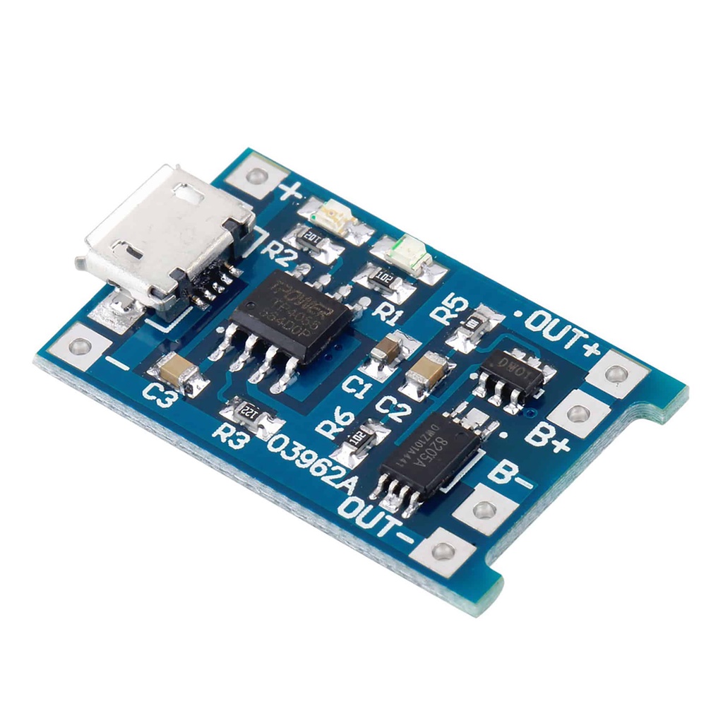 Mạch sạc pin tp4056 cổng usb micro b / type c - 1688s.vn