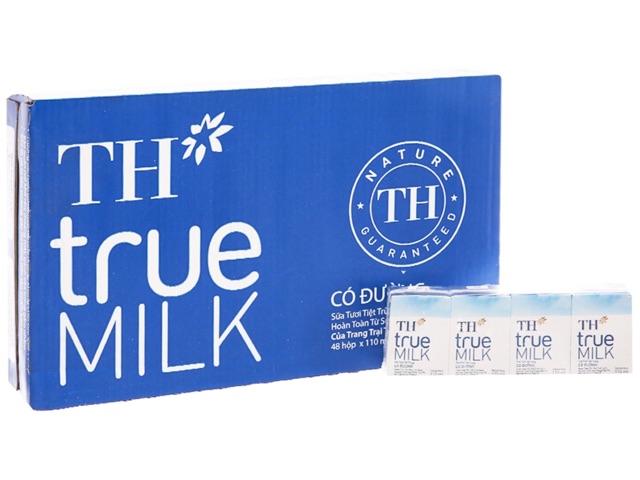 Thùng 48 hộp sữa th truemilk ít đường / có đường / không đường 110ml
