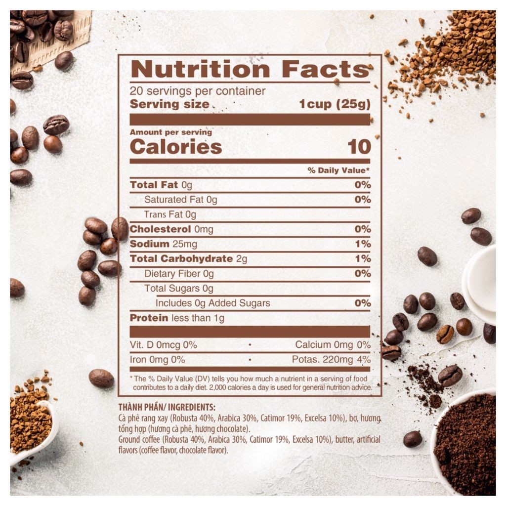 Cà Phê Rang Xay Expert Blend 2 KING COFFEE Túi 500gr