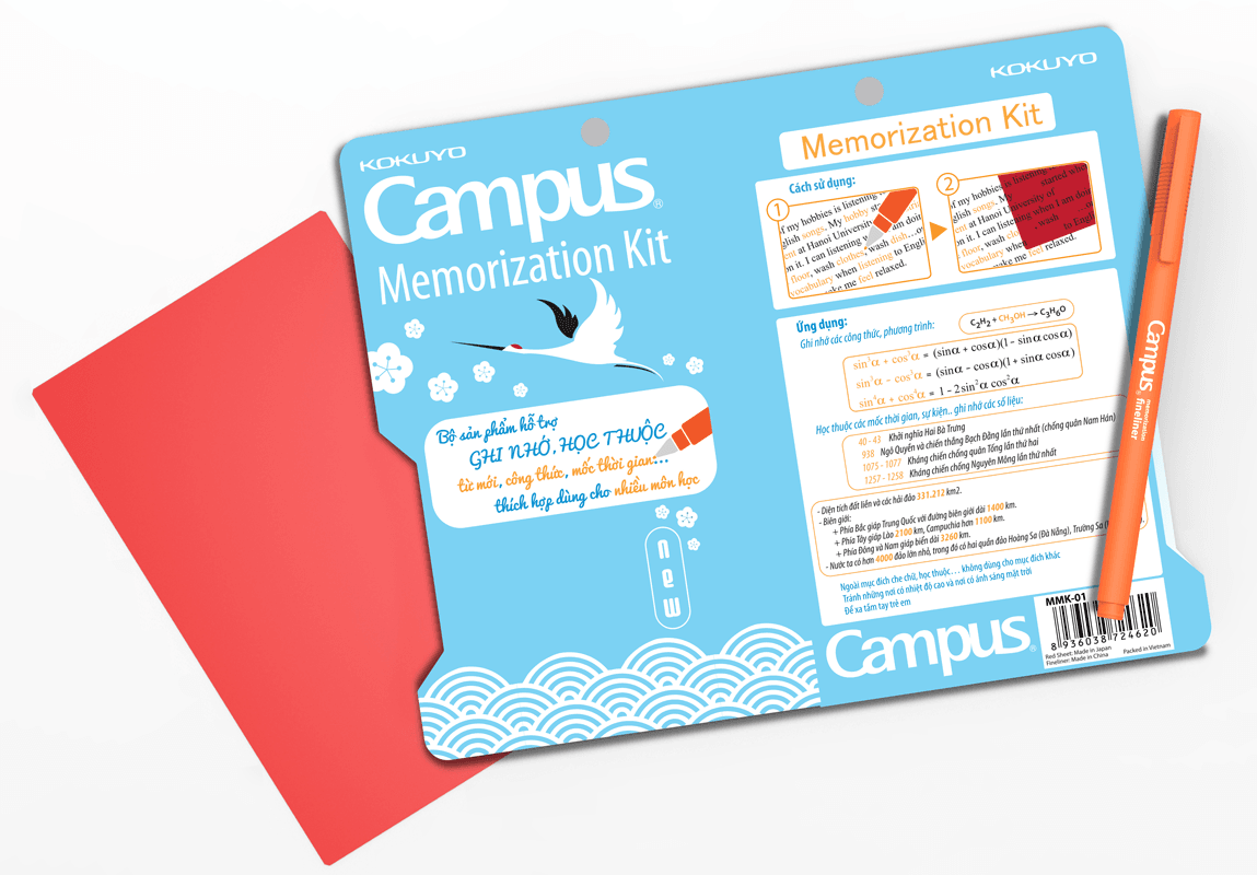 Bộ Sản Phẩm Ghi Nhớ Campus Memorization Kit MMK-01