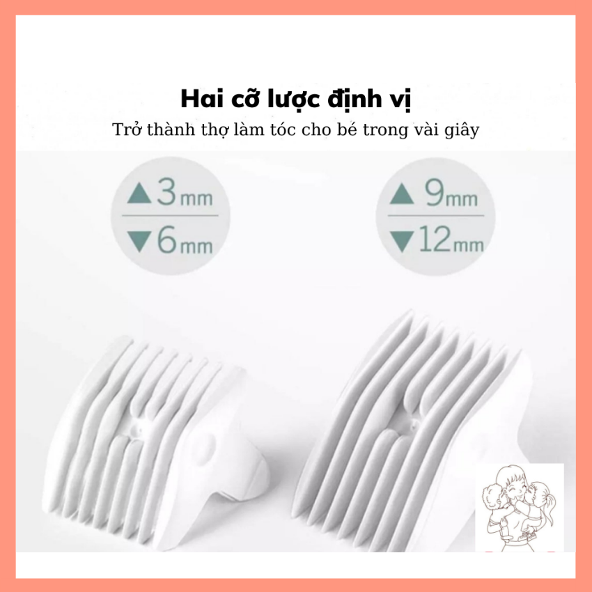 Tông đơ cắt tóc cho bé Clipper MK963 thông minh, tự động