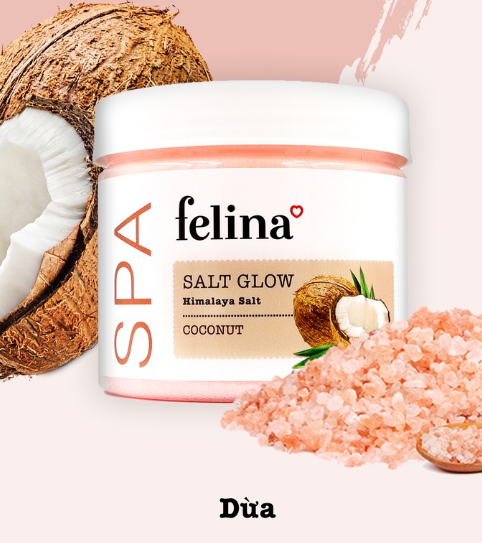Exfoliating Felina 500g-pink salt Himalayan