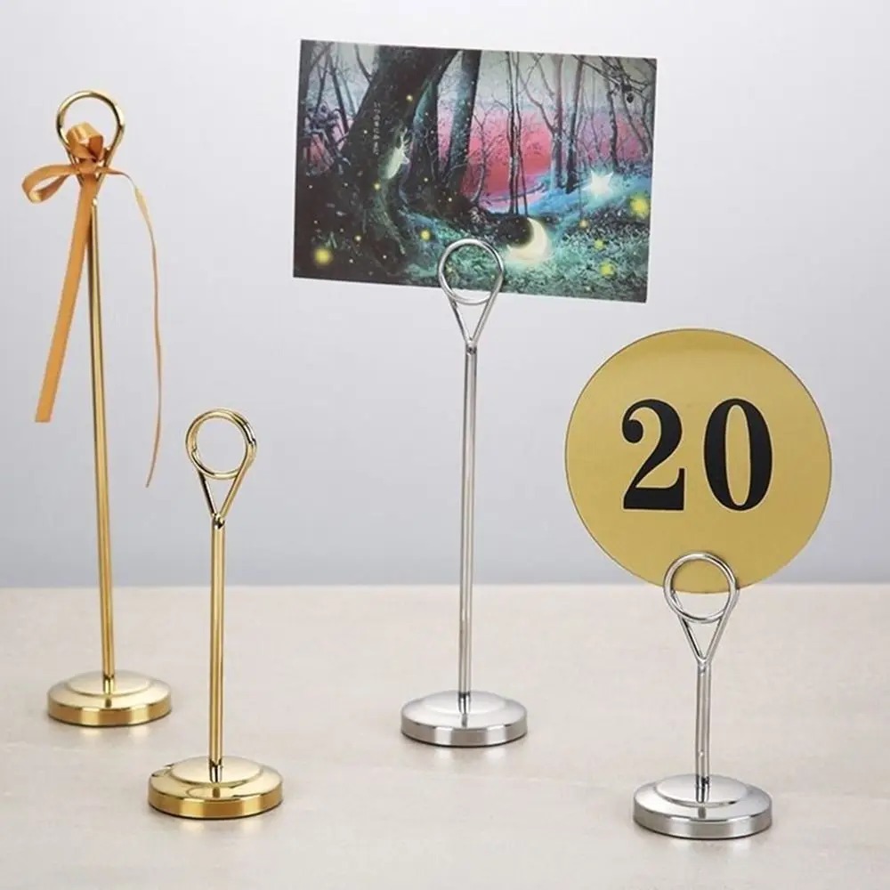 Paper%20Stand%20Cute%20Stainless%20Steel%20Round%20Photo%20Clip%20DIY%20Durable%20Table%20Number%20Holder%20Elegant%20Multiple%20Uses%20Reserved%20Card%20Holder%20Restaurant%20Table%20-%20Image%204