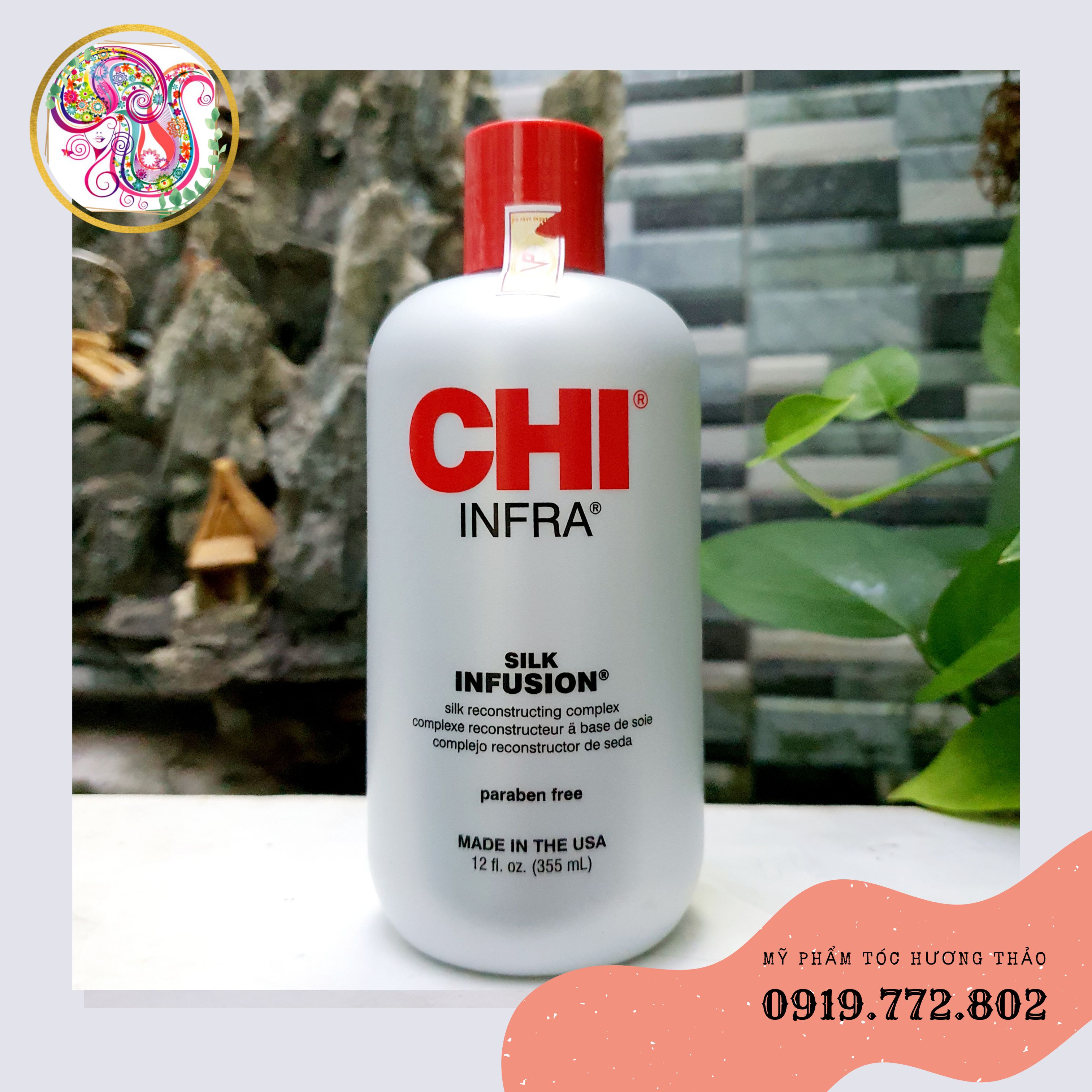 {USA} Tinh Dầu Dưỡng Tóc Bóng Mượt CHI SILK INFUSION RECONSTRUCTING COMPLEX (59ML/ 177ML/ 355ML)