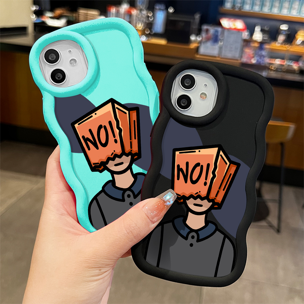 UCUC for Redmi A3 A3x Back Cover Box Boy Creative Candy Color Wave Silicon Phone Protective Case. 