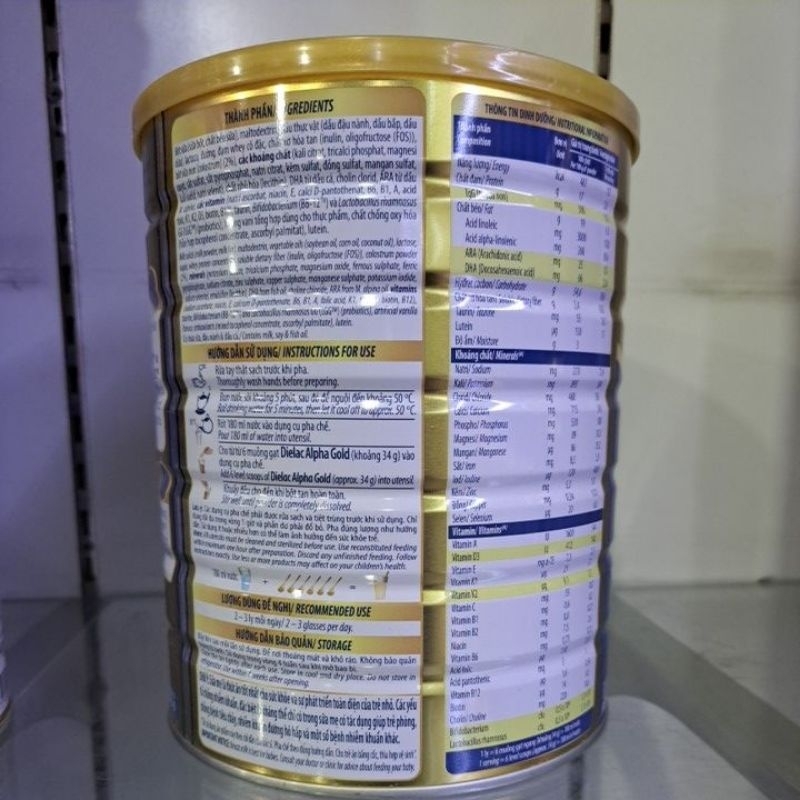 Sữa Bột Vinamilk Dielac Alpha Gold Số 3 1,4Kg (1-2 Tuổi)