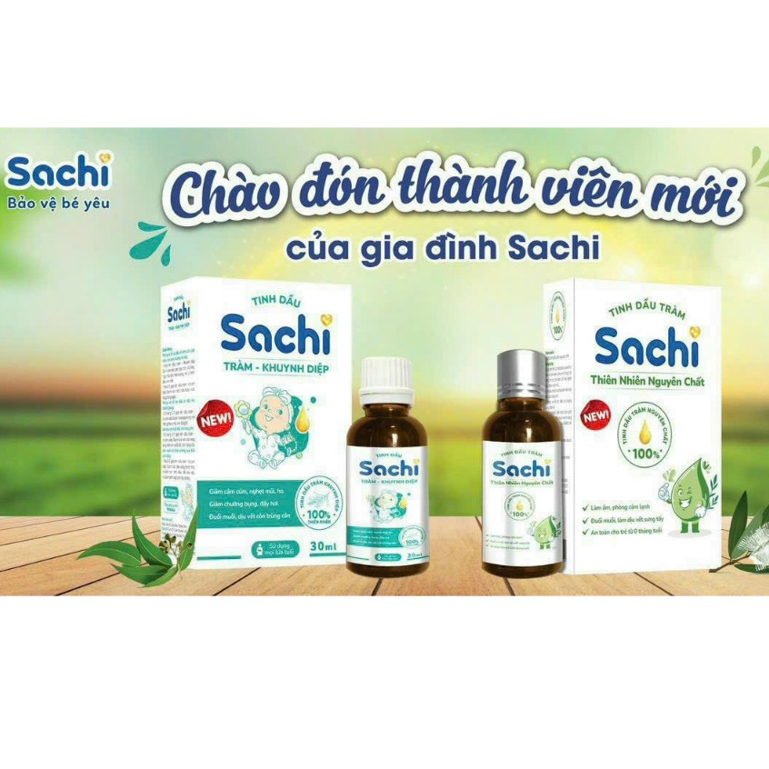Tinh dầu tràm nguyên chất - khuynh diệp sachi 30ml/catchy 50ml shc
