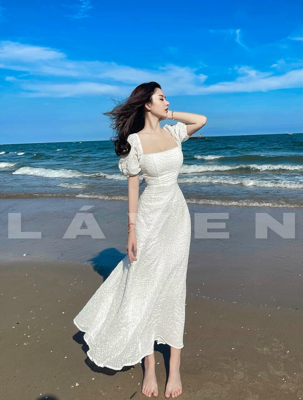Đầm maxi có mút ngực sang trọng