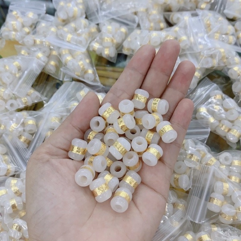 Lu thống bạch ngọc đeo cổ, làm vòng tay