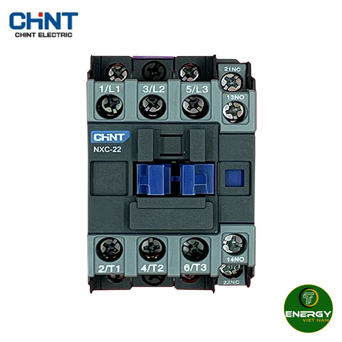 Công tắc tơ nxc 3p chint 9a, 12a, 16a, 18a, 22a, 25a, 32a - khởi động từ nxc 3p chint