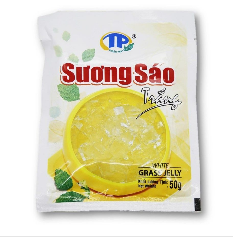 Bột sương sáo đen Grass Jelly Thuận Phát 50g - Bột sương sáo trắng Grass Jelly Thuận Phát 50g- đồ ăn vặt