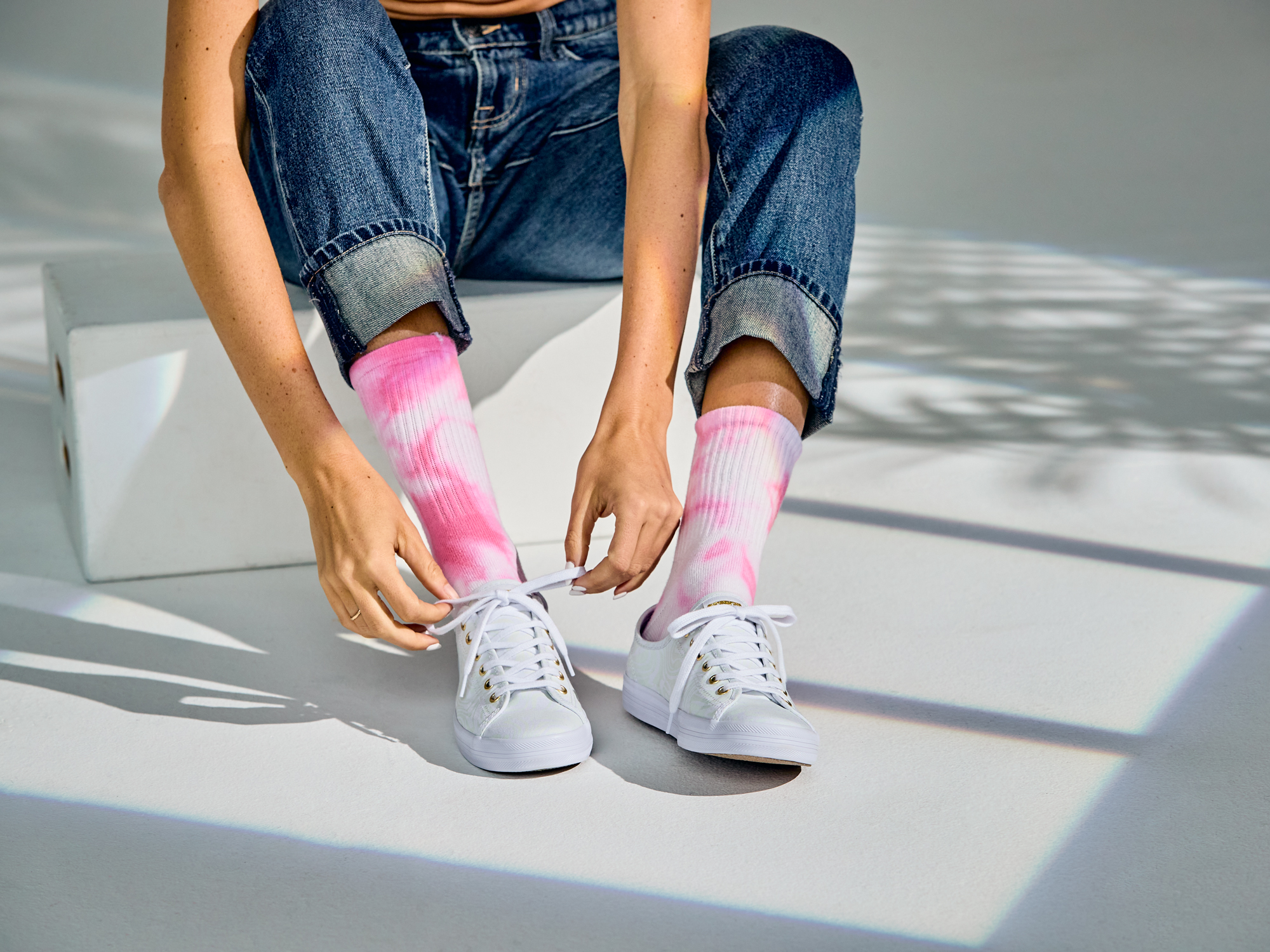 Giày Keds Nữ- Kickstart Glow In The Dark White- KD065958