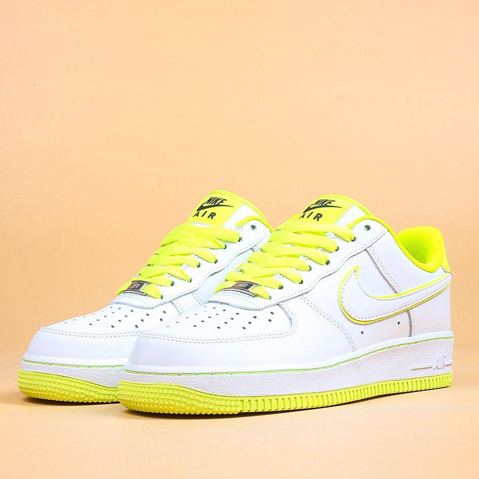 nike air force one white and yellow