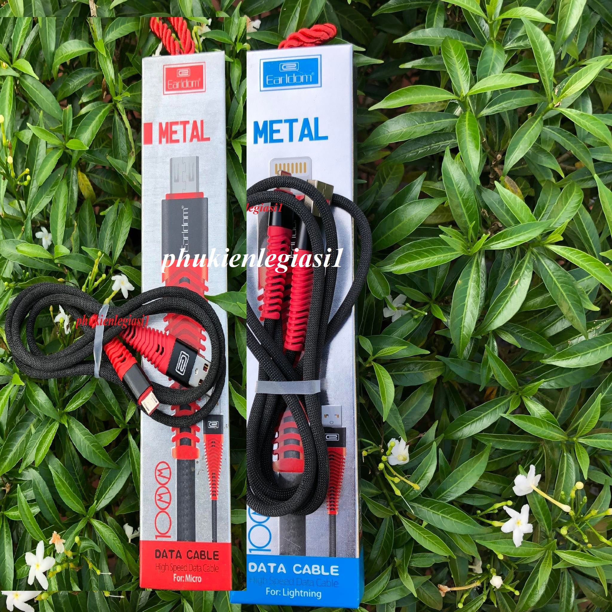 XÃ HÀNG THANH LÝ Cáp sạc IPHONE; Micro usb dây dù chống gãy Earldom EC060
