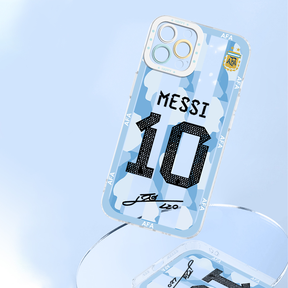 Jizetin for Redmi Note 14 4G 5G Note 14 Pro+ Poco X7 5G Back Cover Crystal Transparent Football Star For Boys Soft Full Camera Cover Protection Phone Cases. 