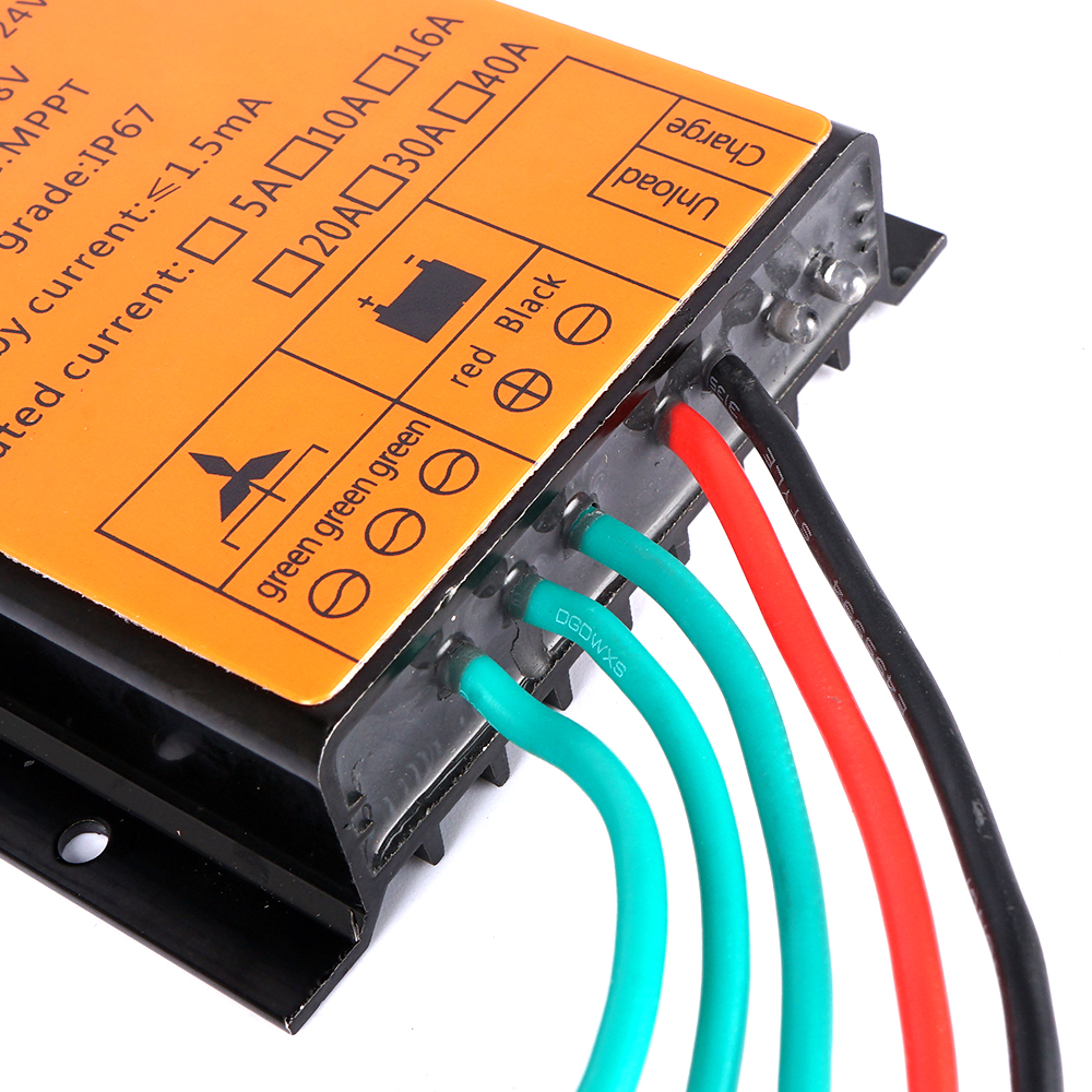 Efficient 10000W DC 48V Wind Turbines Generator MPPT Charge Controller IP67 Waterproof Battery Charge Controller Regulator