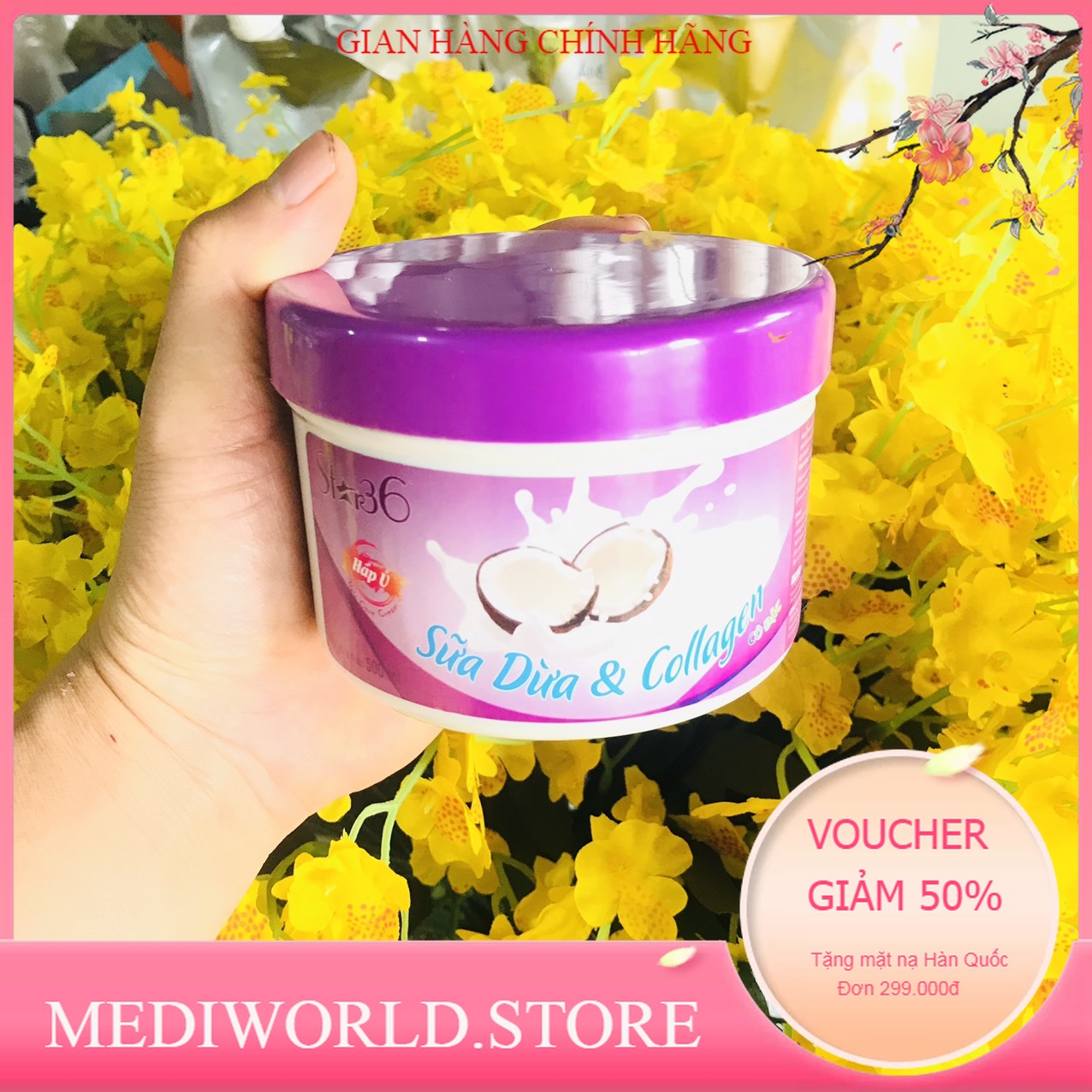 Ủ xả tóc hương sữa dừa & collagen cô đặc star36 1000m
