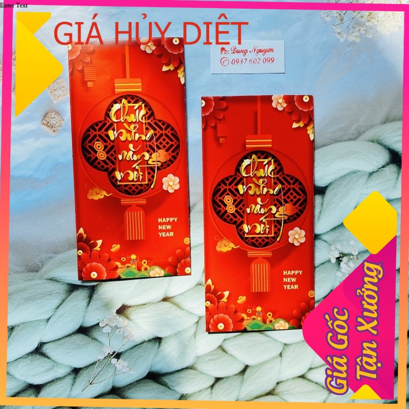 50 bao lì xì giá gốc 2024 năm rồng giáp thìn, bao lì xì tết