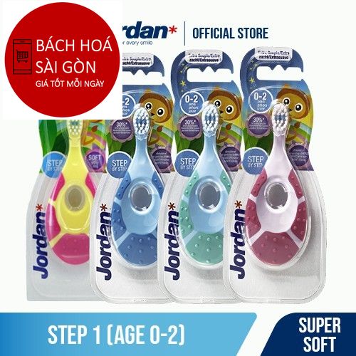 Bàn chải đánh răng Jordan Step 1 , Lông siêu mềm