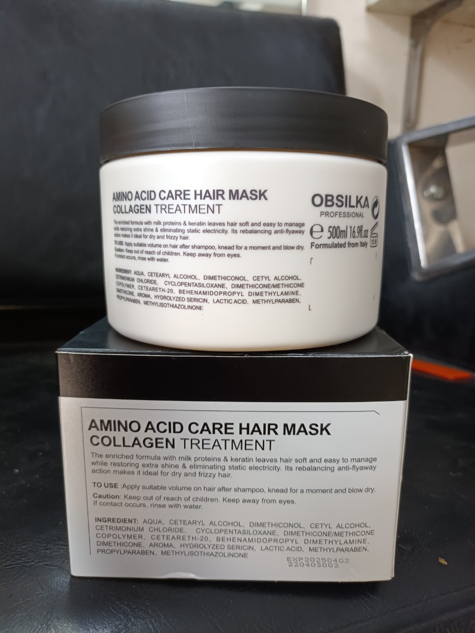 Kem Hấp Ủ Phục Hồi Collagen siêu dưỡng chất OBSILKA 500ml
