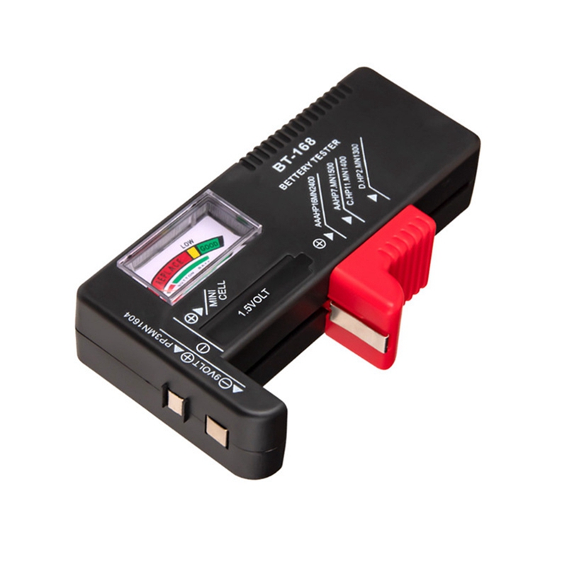 BT-168 AA/AAA/C/D/9V/1.5V Universal Button Cell Battery Indicate Volt Tester Checker BT168