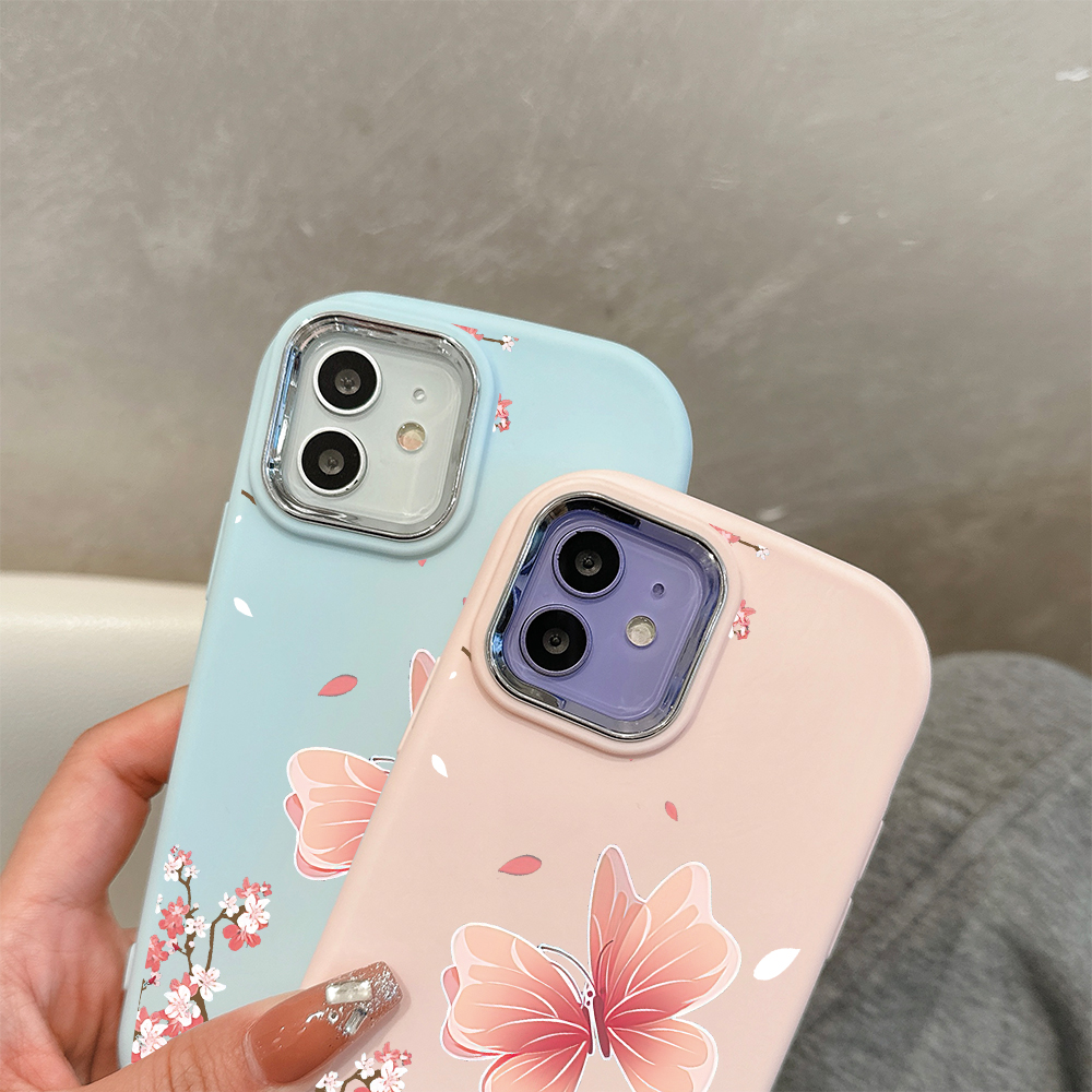 AMORVOR%20Case%20for%20Infinix%20Smart%208%20Hot%2040i%20Tecno%20Spark%2020%2020C%20Pop%208%20Spark%20Go%202024%20Cute%20Beautiful%20Pink%20Butterfly%20Back%20Cover%20Pattern%20Luxury%20Plating%20Metal%20Lens%20Soft%20Liquid%20Silicone%20Case%20-%20Image%208