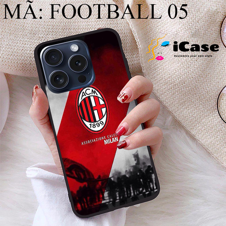 Ốp lưng iPhone 15 Pro viền dẻo TPU BST CLB Bóng Đá