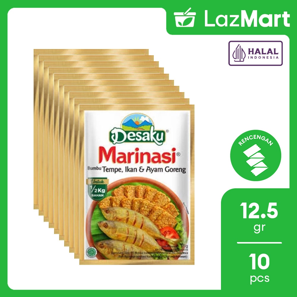Desaku Marinasi Bumbu Tempe, Ikan & Ayam Goreng 12x15gr [Renceng