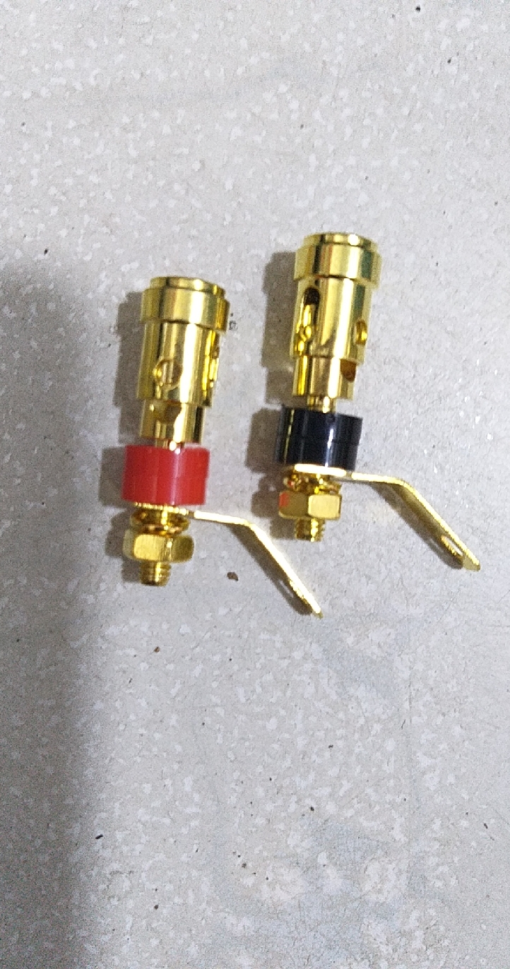 Cọc loa nhấn xi mạ (1 cặp)