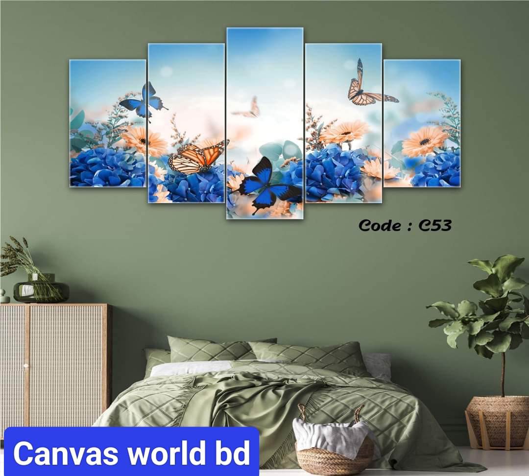 5Pcs In 1 Set Wall Canvas printing | Daraz.com.bd