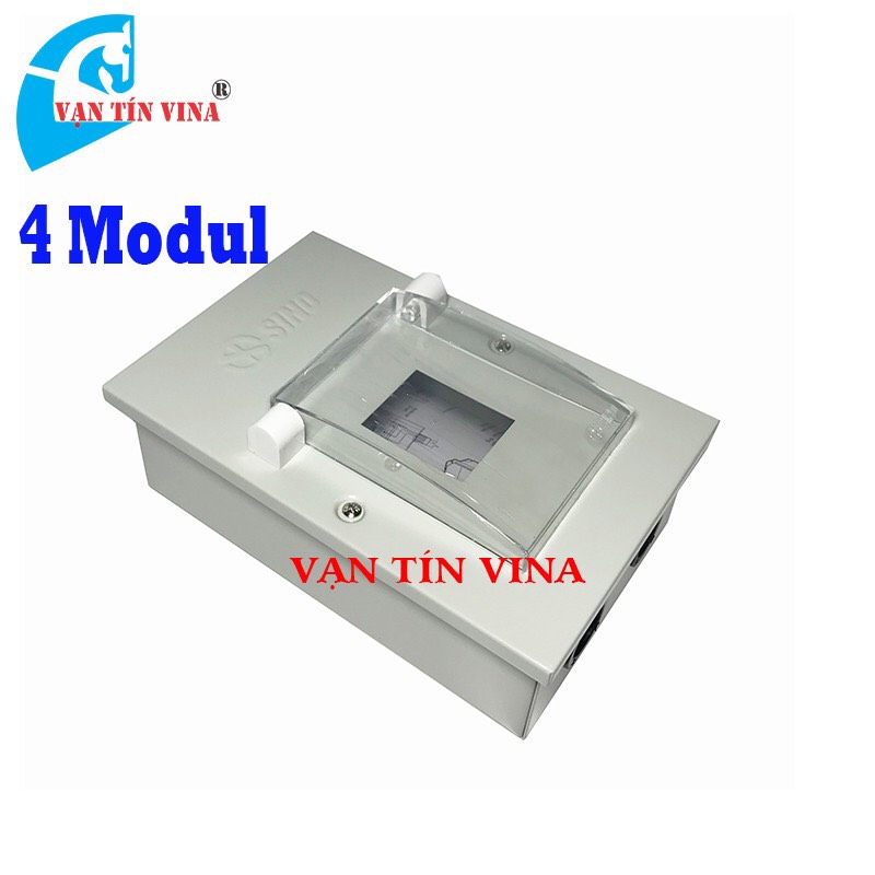 SINO - Tủ điện kim loại 6 modul-âm