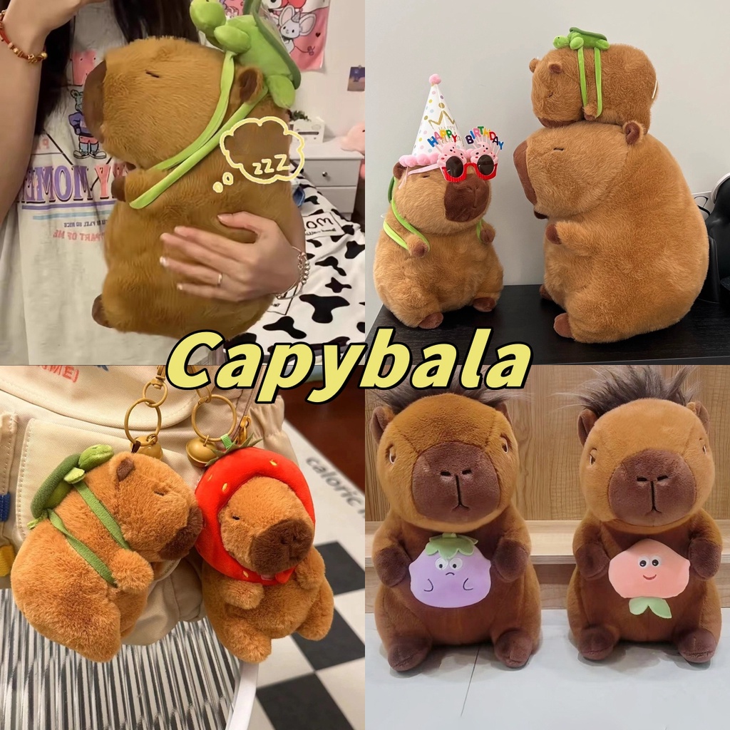 Búp Bê Capybara Capybara Đáng Yêu Đồ Chơi Sang Trọng Động Vật Búp Bê Dễ Thương Hoạt Hình Quà Tặng Sinh Nhật Đồ Chơi Sang Trọng Gối Kapibara Capybara Doll Rùa Ba Lô Capybara