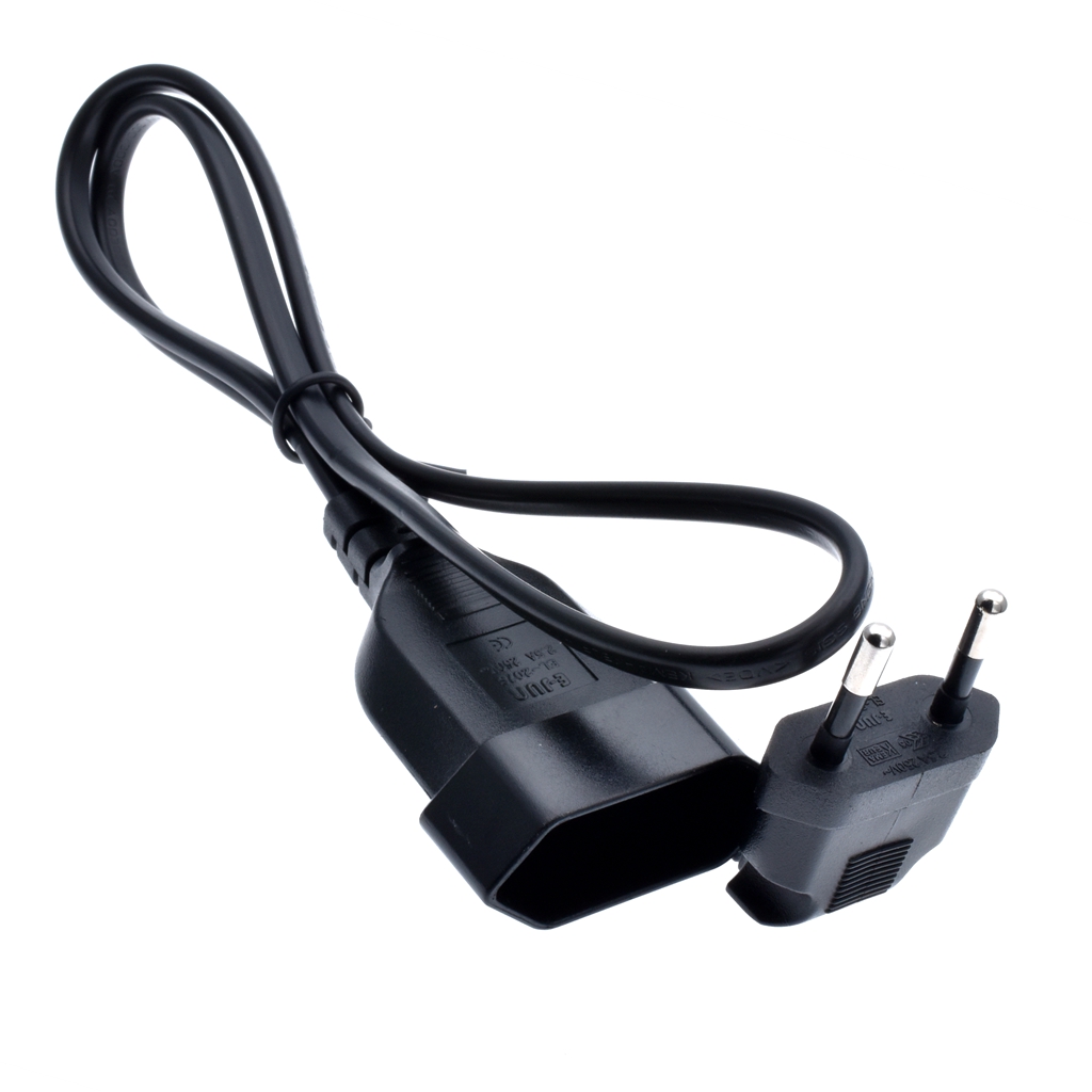 【TopazTrove】European EU 2 Prong Bend Angle Male to Female Power ...