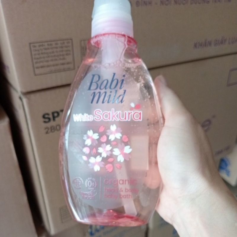 Tắm gội Babi Mild cho bé 380ml( bao bì mới )
