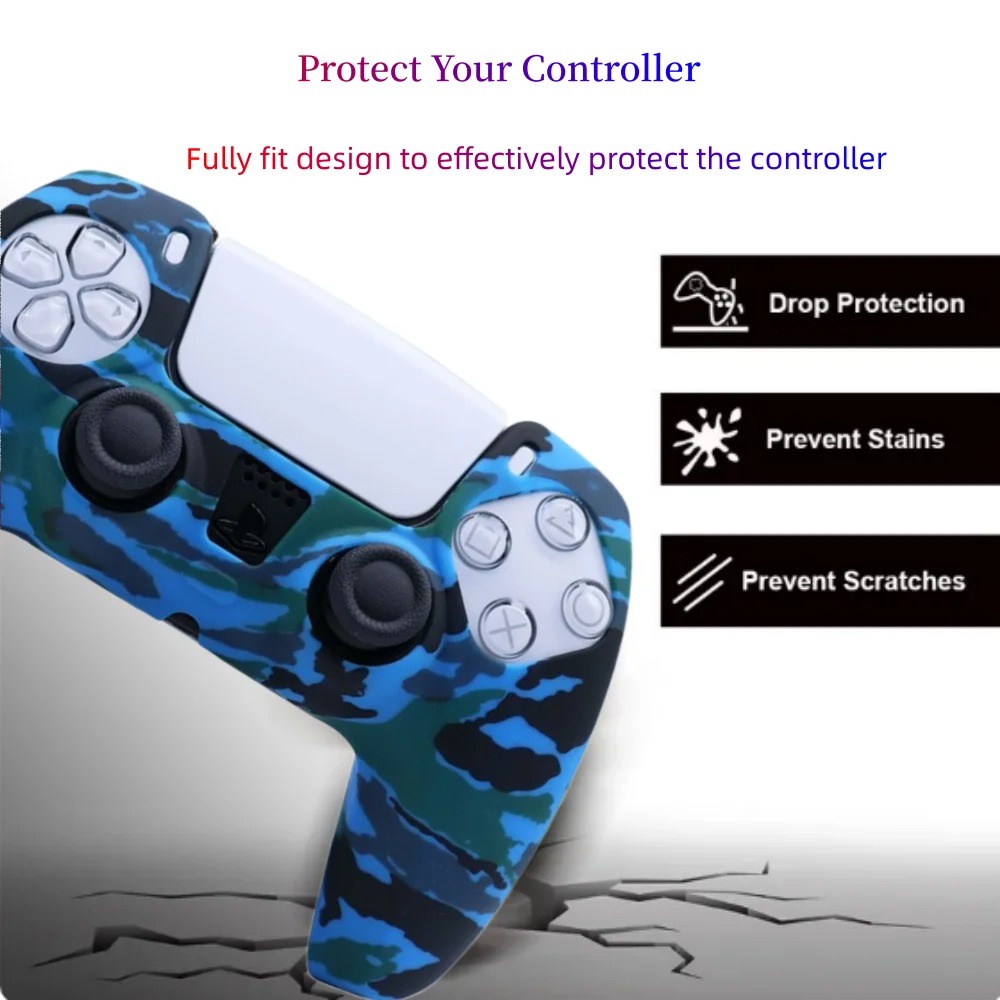 Silicone%20Anti-slip%20Protective%20Cover%20Case%20For%20Playstation%205%20PS5%20joysticks%20Controller%20Accessories%20With%20Thumb%20Grip%20Stick%20Caps%20-%20Image%203