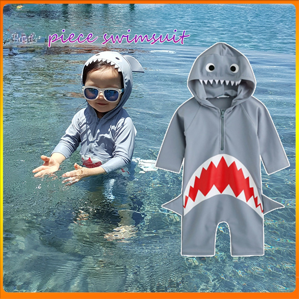 Đồ bơi cho trẻ em cậu bé và cô gái dễ thương cậu bé hình cá mập áo tắm cho