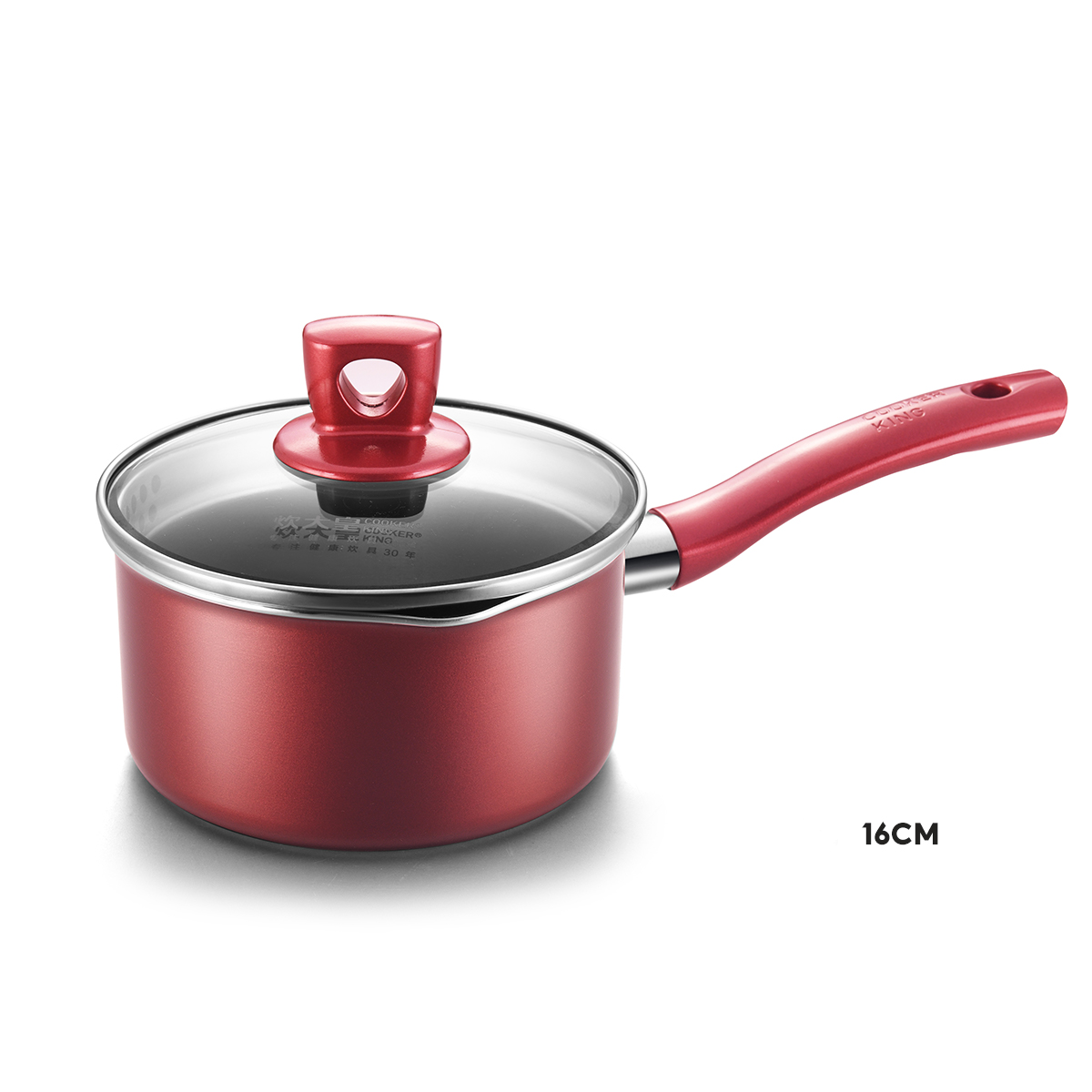 Cooker King Non Stick SaucePan 16cm With Lid,Suitable For All Stove .
