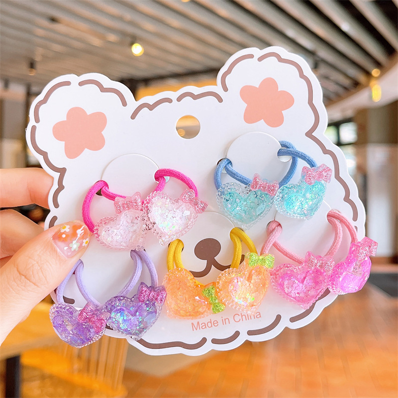 Set 10 cột tóc siêu xinh cake, nơ, trái cây phong cách Hàn Quốc - Selenshop
