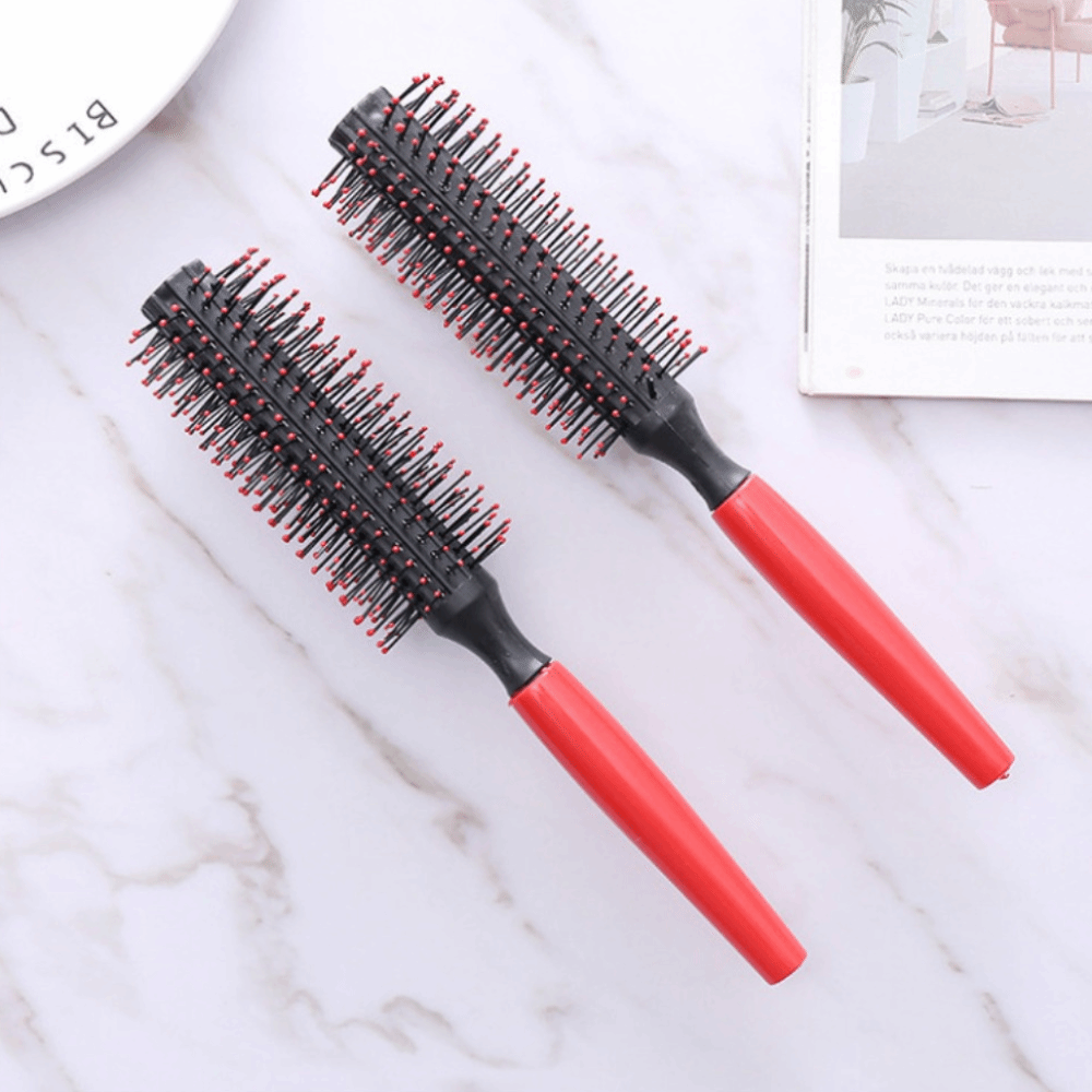 Salon Accessaries Curly Hair Styling Round Comb Anti-static Cylindrical ...