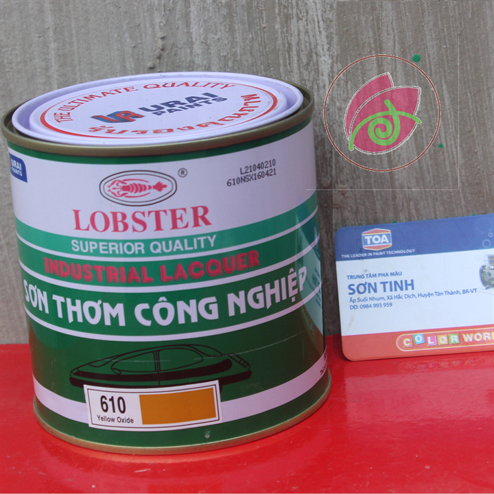 Sơn thơm nhanh khô màu da bò yellow oxide lobster 610 800ml