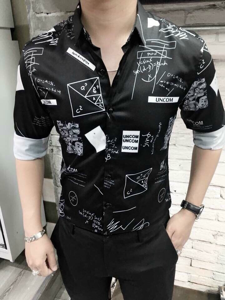 Kman Áo sơ mi quảng châu kata lụa cao cấp 040
