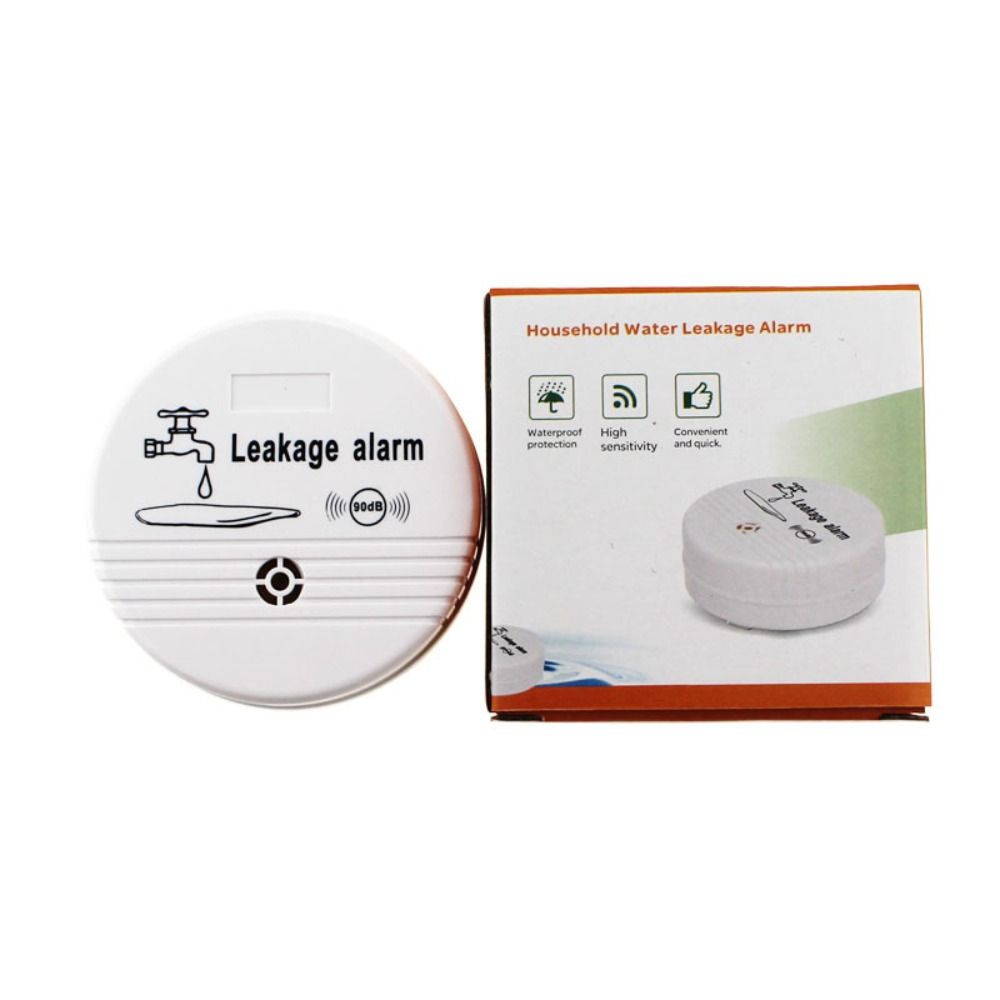 LTMGZ Pin độc lập Báo động nước Mức tràn Không dây Cảm biến báo động nước 90dB Cảm biến rò rỉ nước Hệ thống nhà